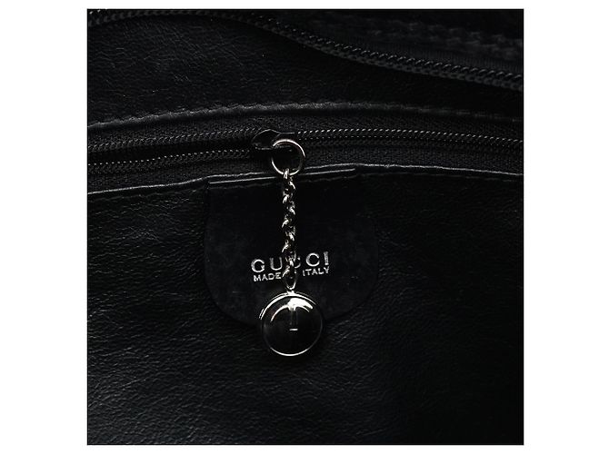 Gucci Borsa a tracolla in pelle di vitello pelosa nera - vista 12