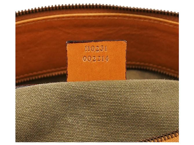 Gucci Borsa a tracolla in tela kaki con tasche cargo Autunno 2002 - vista 14