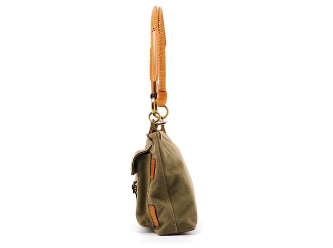 Gucci Borsa a tracolla in tela kaki con tasche cargo Autunno 2002 - vista 2