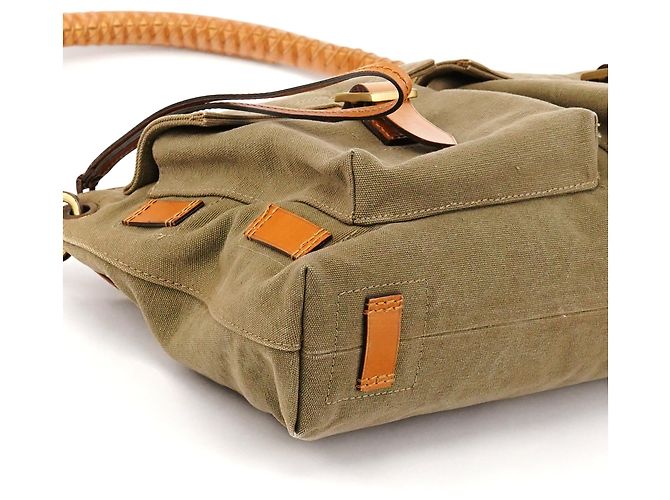 Gucci Borsa a tracolla in tela kaki con tasche cargo Autunno 2002 - vista 9