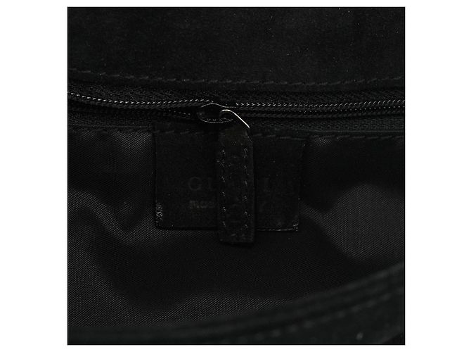 Gucci 001 3243 Borsa a tracolla in camoscio nero Bamboo - vista 13