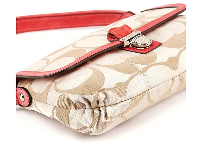 Coach 18353 Borsa 2-Way Signature Canvas Beige Pink - vista 8