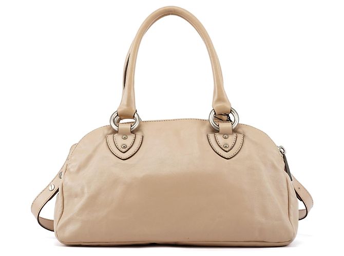 Marc Jacobs Beige Leder 2-Way Tasche mit Drehverschluss - Ansicht 3