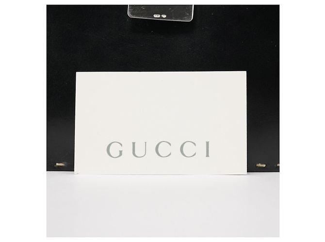 Gucci 001 4278 Borsa a tracolla hobo in pelle nera - vista 9