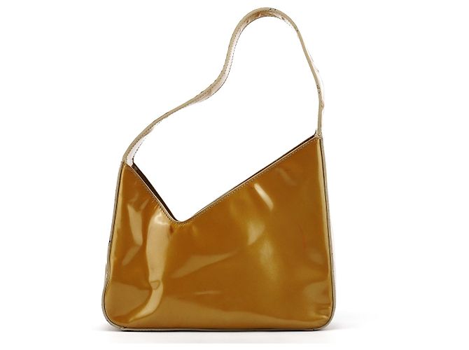 Prada Mini borsa a spalla asimmetrica Spazzolato 1998 in oro giallo - vista 3