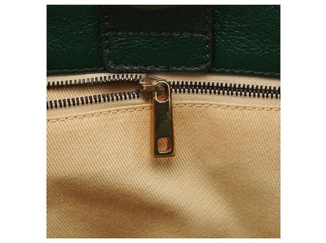 Marc Jacobs Grüne gesteppte Leder-Schultertasche mit Kette - Ansicht 11