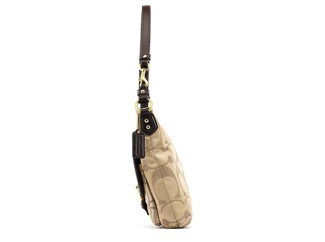 Coach Borsa a tracolla F25288 Beige Signature Canvas - vista 2