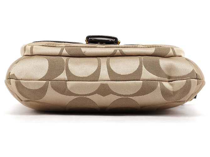 Coach Borsa a tracolla F25288 Beige Signature Canvas - vista 5