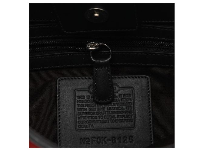 Coach Borsa a tracolla 8125 in pelle e tweed rosso - vista 14