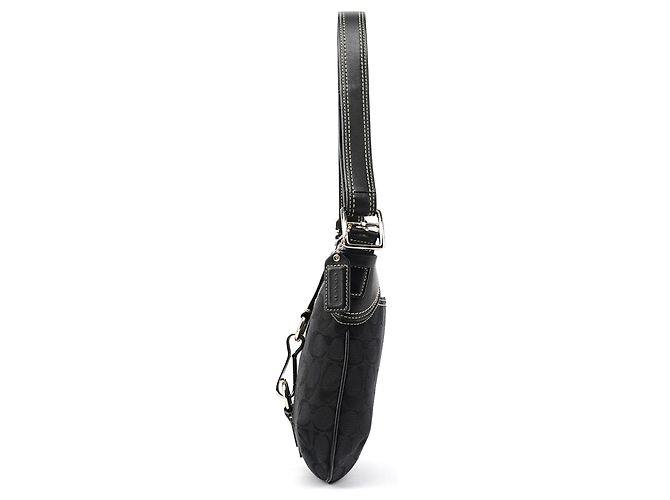 Coach 10249 Borsa a tracolla Hamptons in Signature Canvas nero - vista 2