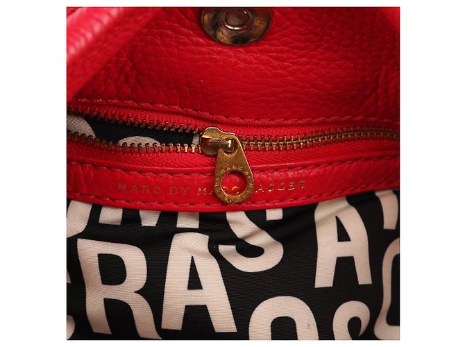 Marc by Marc Jacobs Borsa 2-Way Classic Q in pelle Hot Pink - vista 13