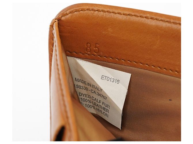 Miu Miu Portafoglio con fiocco in vitello leopardato Tan - vista 7