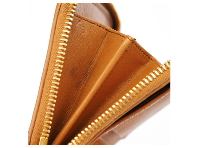 Miu Miu Portafoglio con fiocco in vitello leopardato Tan - vista 8