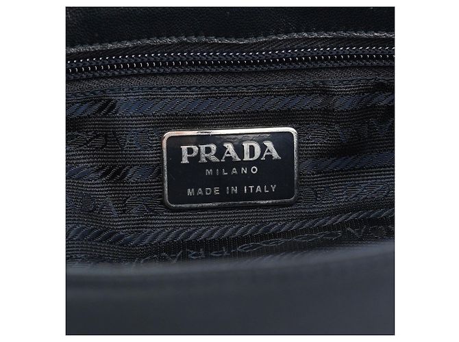 Prada Bolso de hombro Tessuto Nappa con hebilla azul marino - vista 11