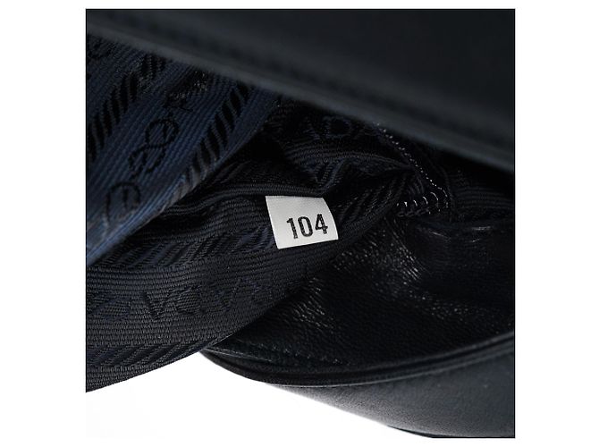 Prada Bolso de hombro Tessuto Nappa con hebilla azul marino - vista 13