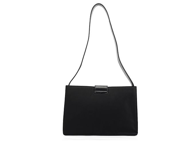 Prada Bolso de hombro Tessuto Nappa con hebilla azul marino - vista 3
