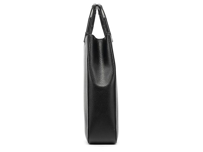 Bamboo Gucci Borsa Tote in pelle nera con bambù - vista 2