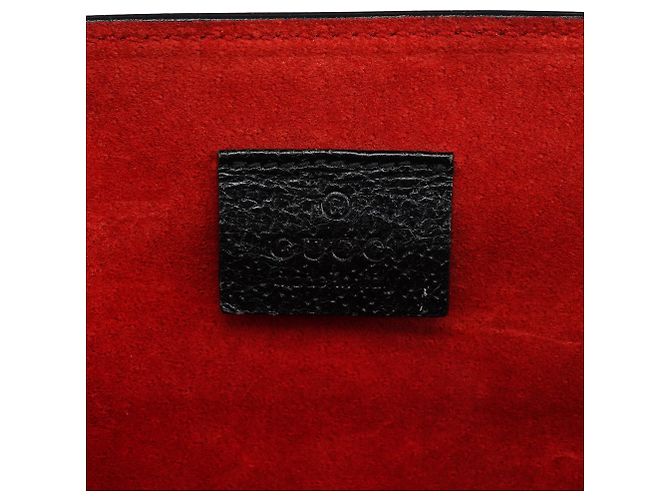 Bamboo Gucci Borsa Tote in pelle nera con bambù - vista 9