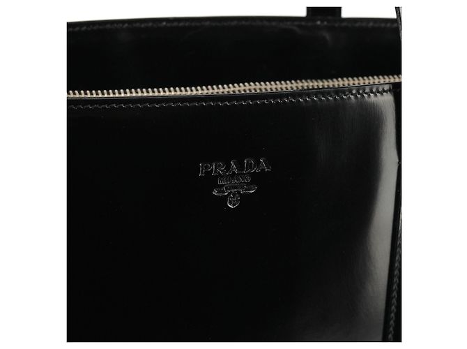 Prada Borsa Tote Sport 1995 Black Spazzolato - vista 5