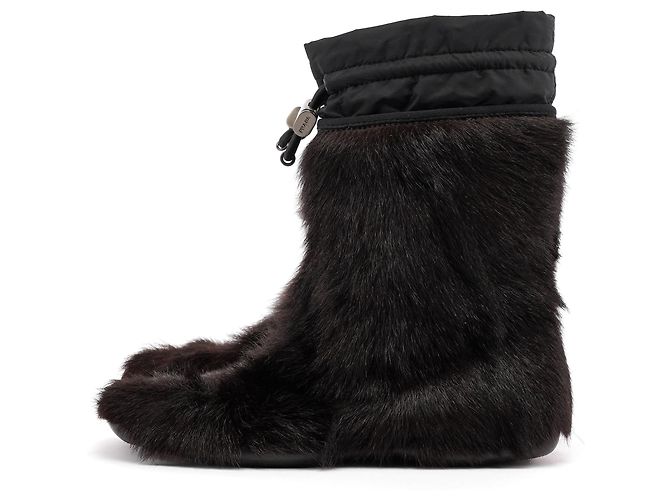 Botas de piel marrón Prada Sport Otoño 1999 - vista 3