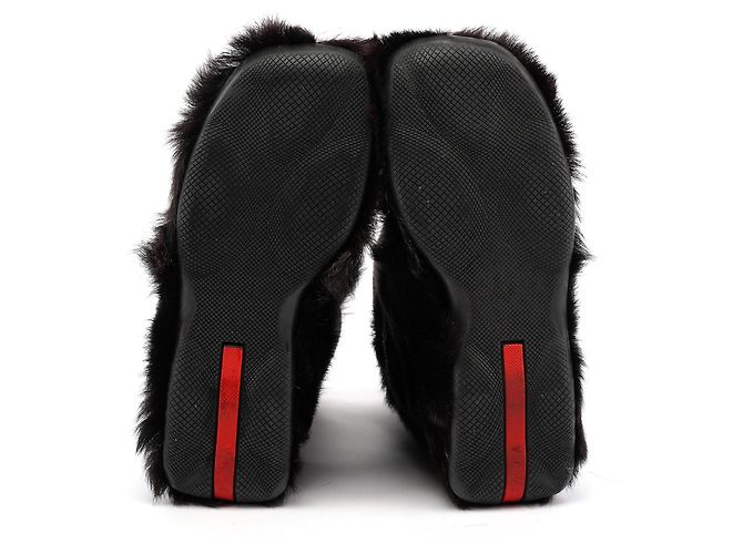 Botas de piel marrón Prada Sport Otoño 1999 - vista 6