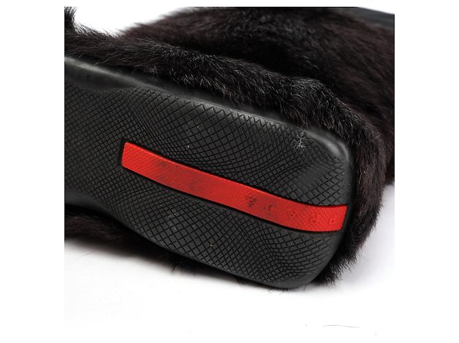Botas de piel marrón Prada Sport Otoño 1999 - vista 7
