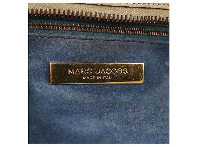 Marc Jacobs Borsa tote multi-tasche in pelle beige - vista 12