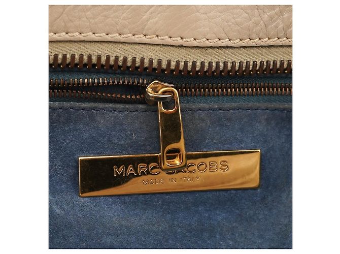 Marc Jacobs Borsa tote multi-tasche in pelle beige - vista 13