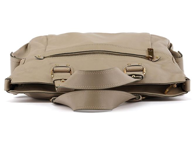 Marc Jacobs Borsa tote multi-tasche in pelle beige - vista 4