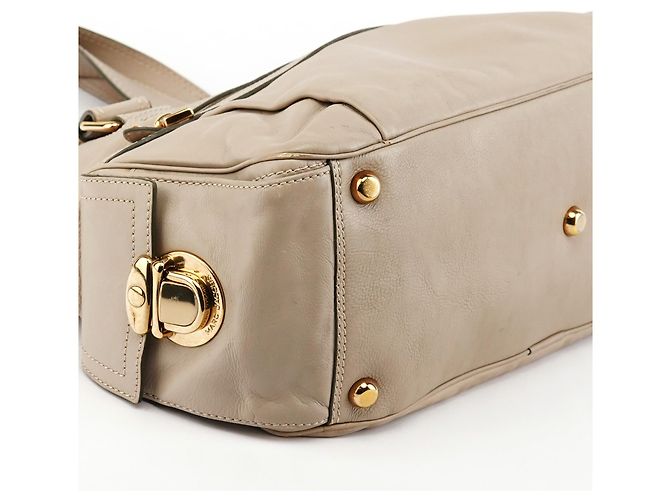 Marc Jacobs Borsa tote multi-tasche in pelle beige - vista 8