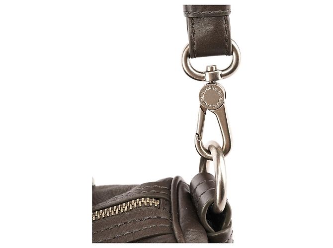 Marc by Marc Jacobs Graue Leder Bowling Bag 2-Way mit Drehverschluss - Ansicht 11