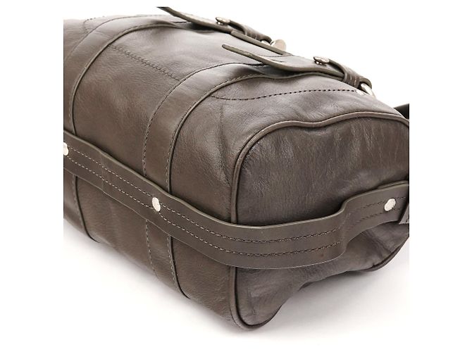 Marc by Marc Jacobs Graue Leder Bowling Bag 2-Way mit Drehverschluss - Ansicht 9
