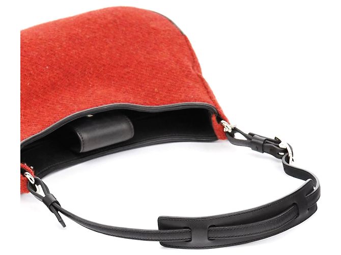Coach Borsa a tracolla in lana rossa - vista 9