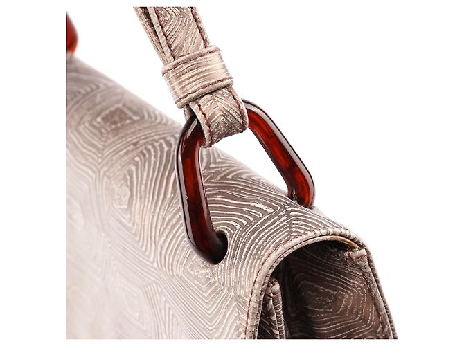 Prada Borsa a tracolla Tartaruga Mordo in pelle lilla 1996 - vista 6