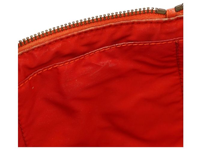 Miu Miu Borsa a mano in pelle arancione - vista 14