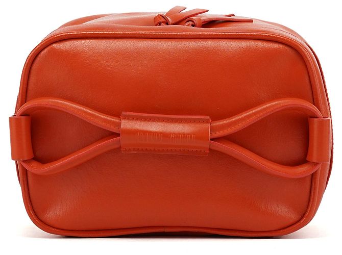 Miu Miu Borsa a mano in pelle arancione - vista 4