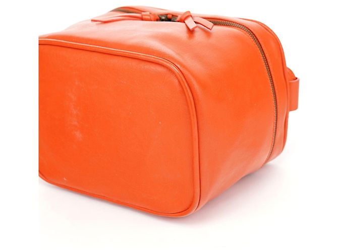 Miu Miu Borsa a mano in pelle arancione - vista 9