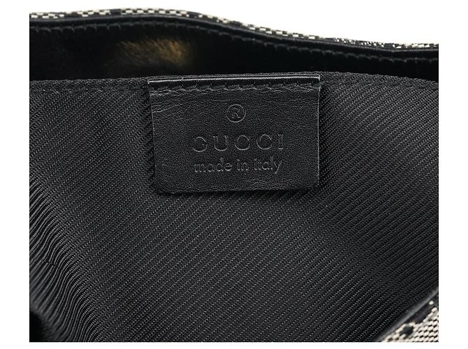 Gucci 001 4168 Borsa a tracolla grigia GG con catena in plastica - vista 12