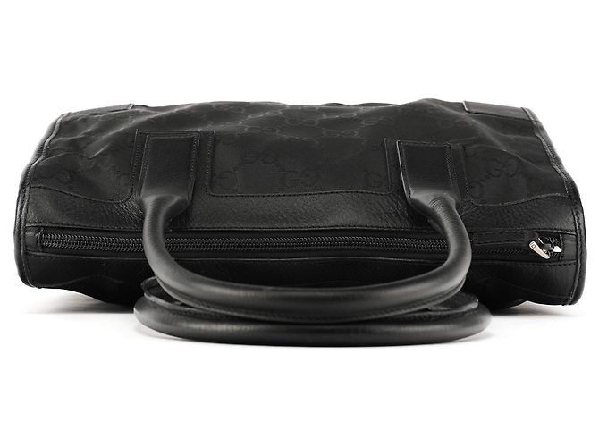 Gucci 143742 Borsa tote in pelle GG nera - vista 4