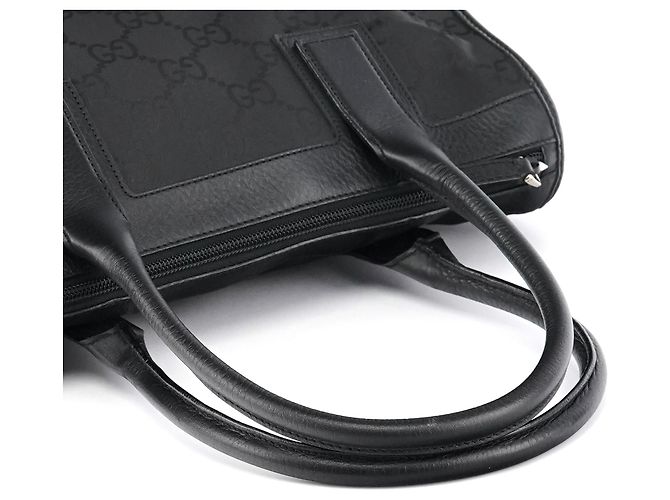 Gucci 143742 Borsa tote in pelle GG nera - vista 9