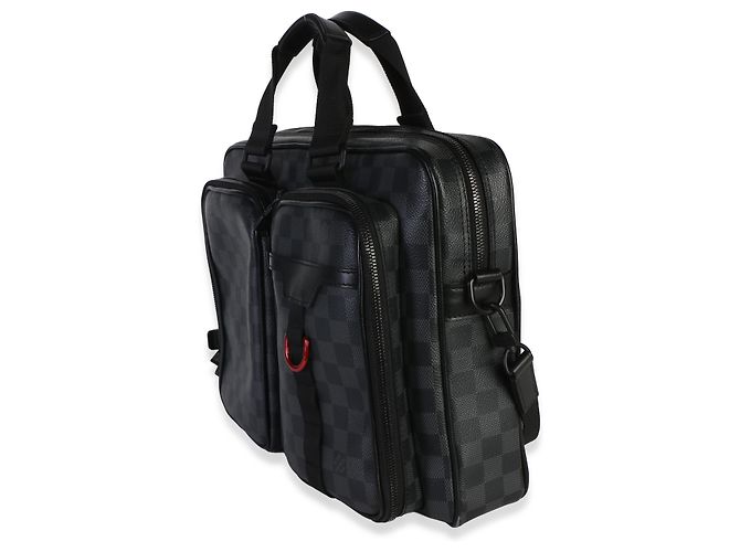 Borsa Business Utility Louis Vuitton Damier Graphite Canvas - vista 3