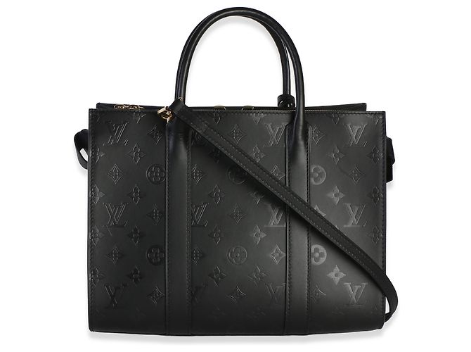 Louis Vuitton Black Monogram Cuir Plume Very Tote MM - vista 2