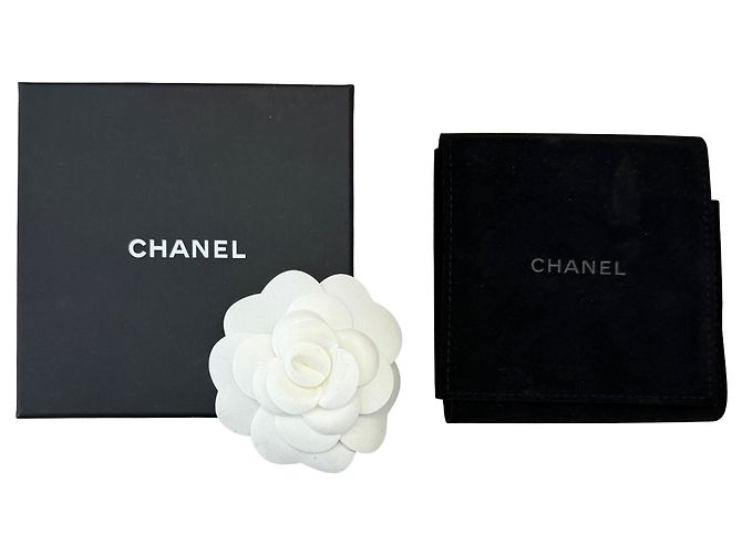 Orecchini a cerchio Chanel 2020 Large CC placcati oro - vista 5