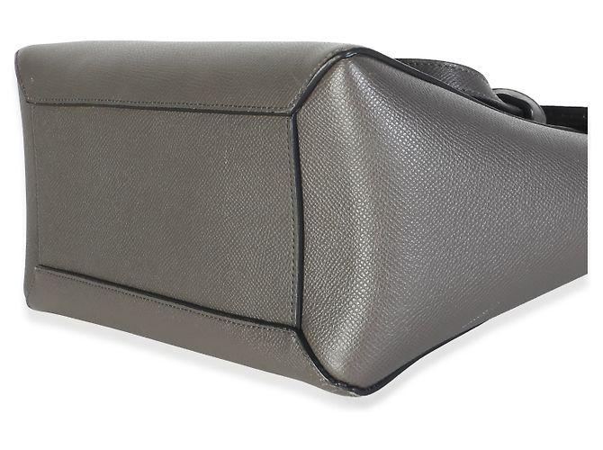 Céline Celine Micro Belt Bag de piel de becerro granulada gris - vista 6