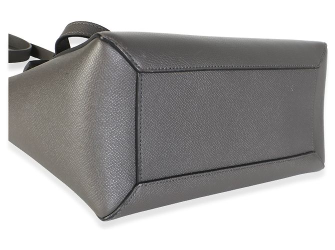 Céline Celine Micro Belt Bag de piel de becerro granulada gris - vista 7