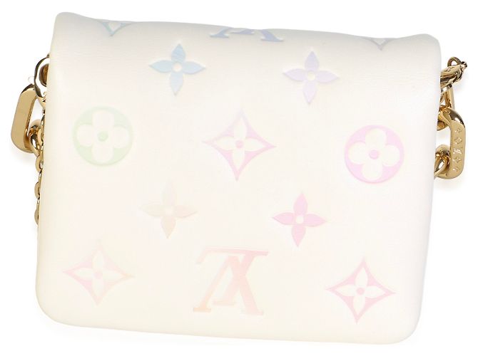 Louis Vuitton Coussin Gürtel aus Lambskin mit multicolor Gradient Embossed Monogramm in Creme - Ansicht 2