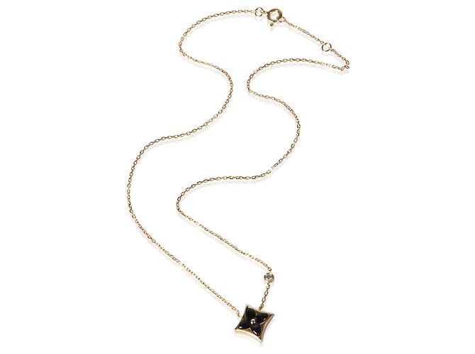 Pendente Louis Vuitton Color Blossom BB Star in oro giallo, onice e diamanti - vista 3