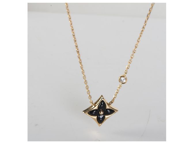 Pendente Louis Vuitton Color Blossom BB Star in oro giallo, onice e diamanti - vista 4