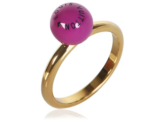 Anello Cocktail Cosmopolitan in resina placcata oro Louis Vuitton - vista 2
