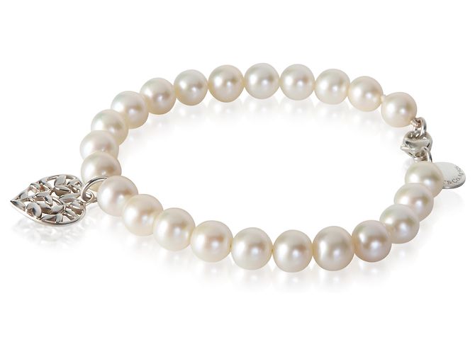 Bracciale Tiffany & Co. in argento sterling con perla Paloma Picasso Olive Leaf - vista 2